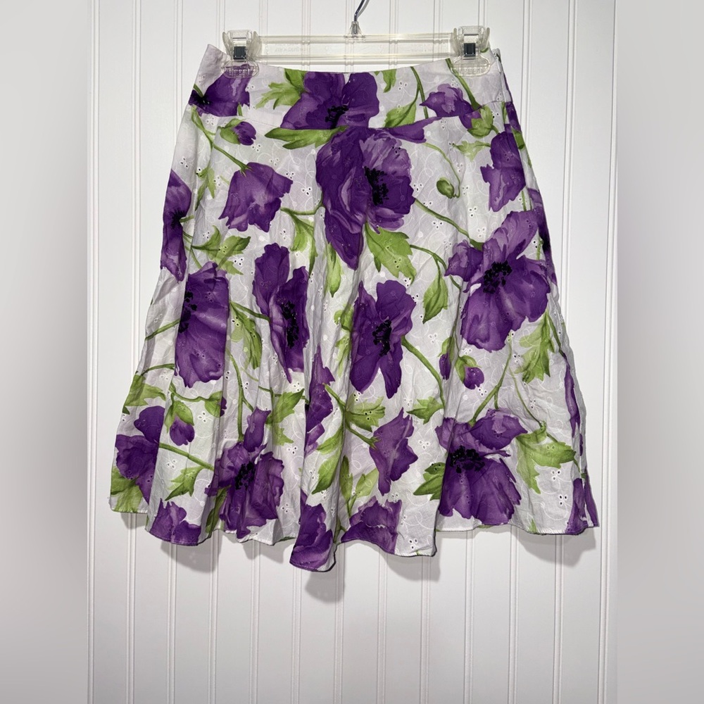Sag Harbor Floral Above Knee Skirt| Size Petite 6